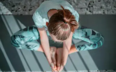 Girl doing yoga