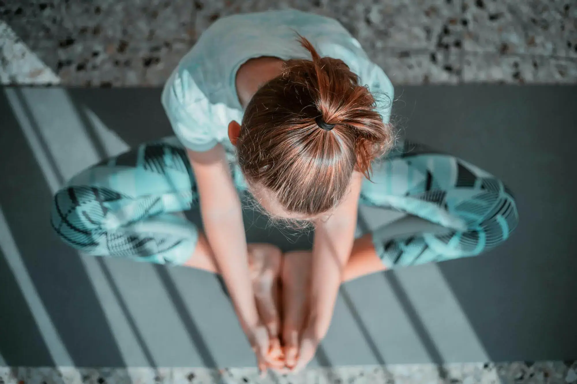 Girl doing yoga