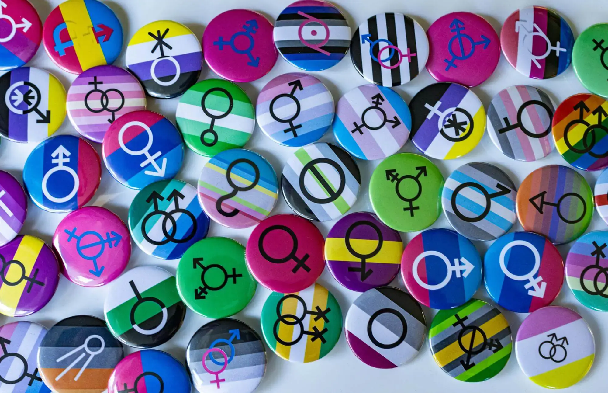 Pins with symbols