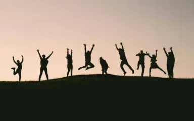 People jumping